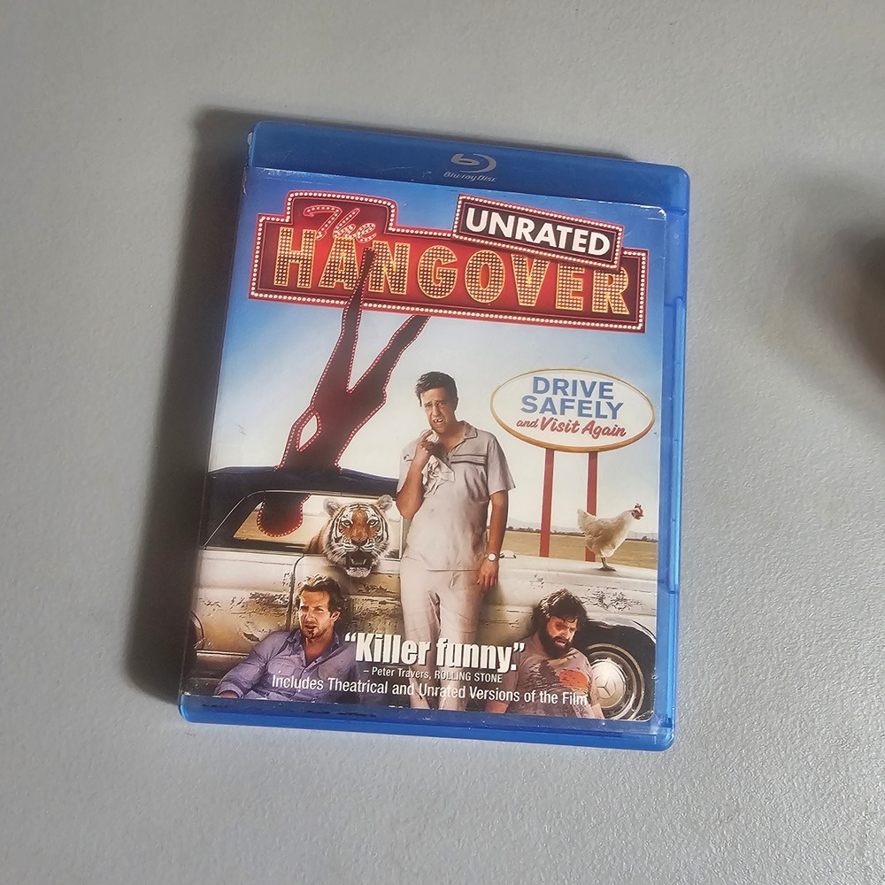The Hangover Blu-ray Unrated Edition Comedy Movie Bradley Cooper Ed Helms